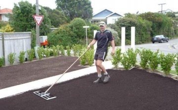 Preparing the soil for the lawn