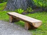 Interesting ideas for benches from a log without nails