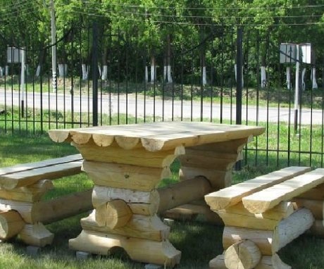 Do-it-yourself sophisticated log benches
